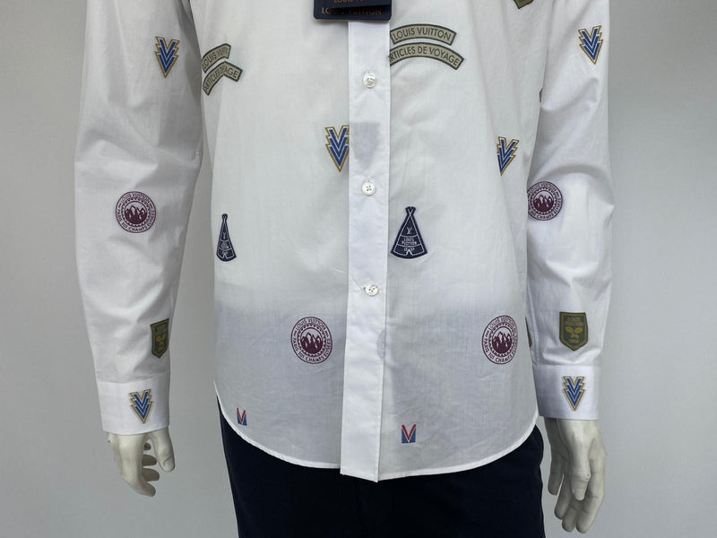 Regular Fit Classic Shirt With Stamps  Classic shirt, Stamp printing, Louis  vuitton men shoes