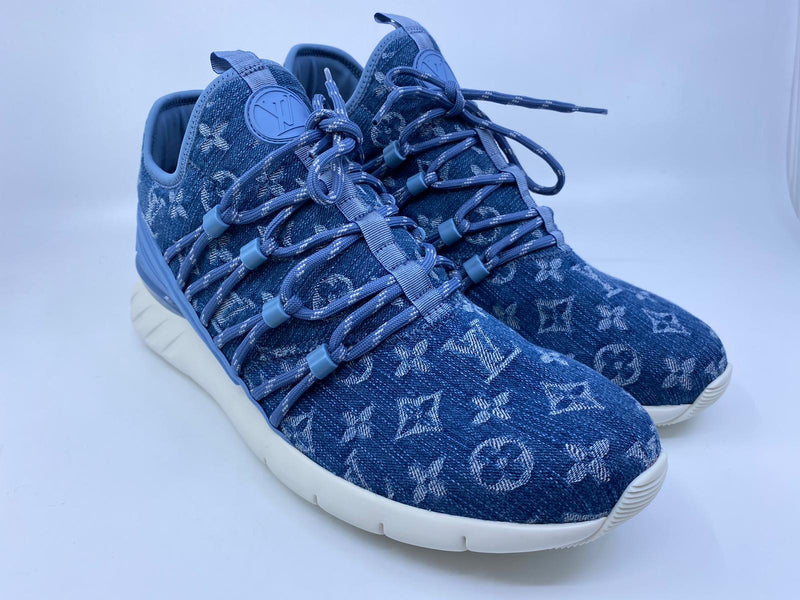 With Strap! LV Trainer Monogram Denim Blue (Review) + ON FOOT 