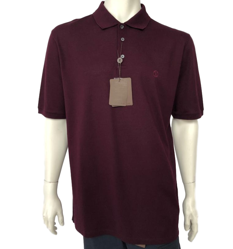 Louis Vuitton Classic Short Sleeve Pique Polo Red. Size S0