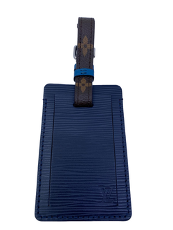 Louis Vuitton Cognac Navy Epi Leather Luggage Tag – Luxuria & Co.