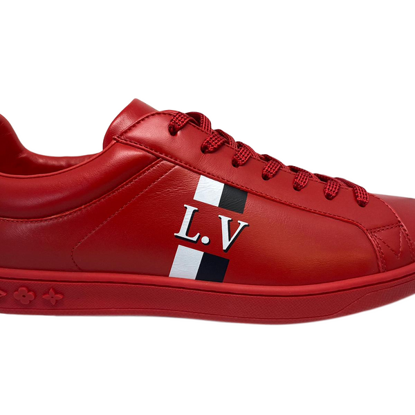 Louis Vuitton Authentic LV Logo Luxembourg Men Sneakers/Silver size US 9.5  LV8.5