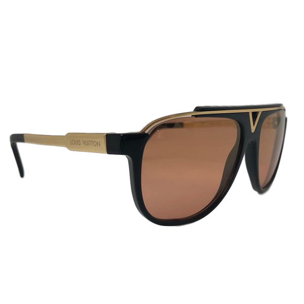 Louis Vuitton Men's Mascot Black Orange Sunglasses Z1014W – Luxuria & Co.