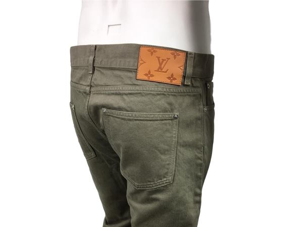 Louis Vuitton Monogram Patch Slim Jeans - Luxuria & Co.