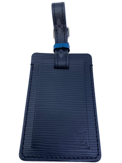 Louis Vuitton Black Navy Epi Leather Luggage Tag – Luxuria & Co.