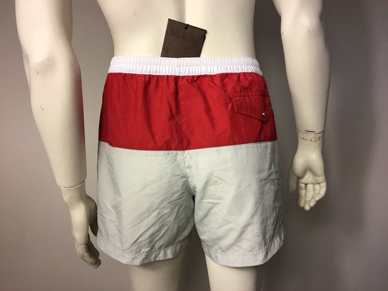 Louis Vuitton Men's Red Gray Striped Swim Shorts