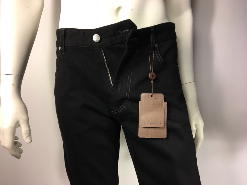 Louis Vuitton Men's Black Gaston-Louis Vuitton Slim Jeans – Luxuria & Co.