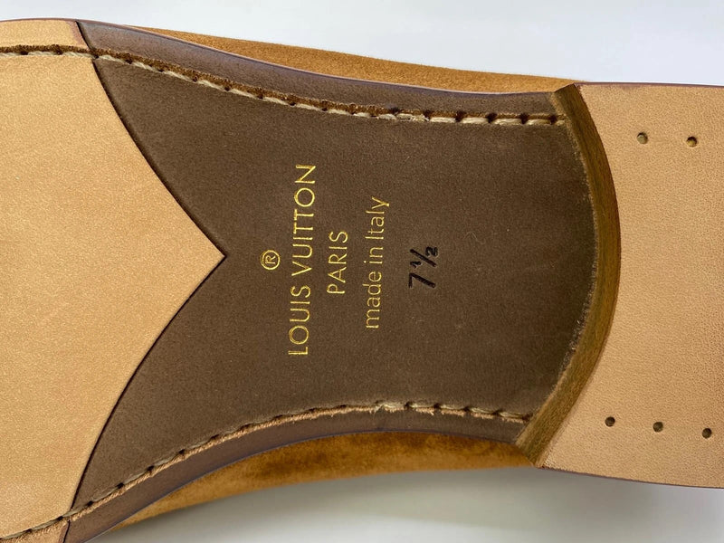Louis Vuitton Men's Brown Suede Saint Germain Loafer – Luxuria & Co.