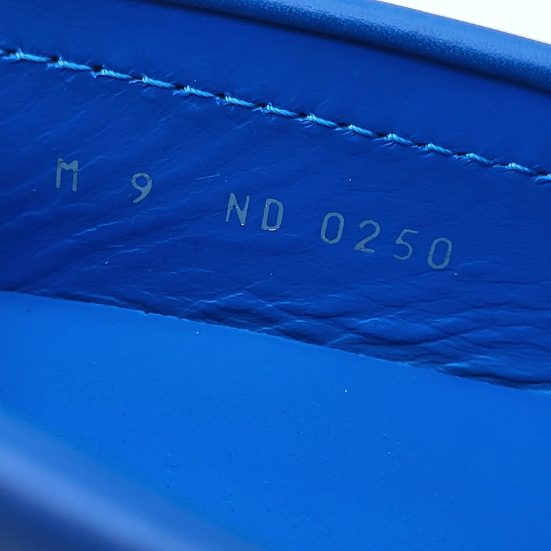 Louis Vuitton Hockenheim Driving Moccasin Blue Leather 8.5 LV 9.5 US 42.5  EUR