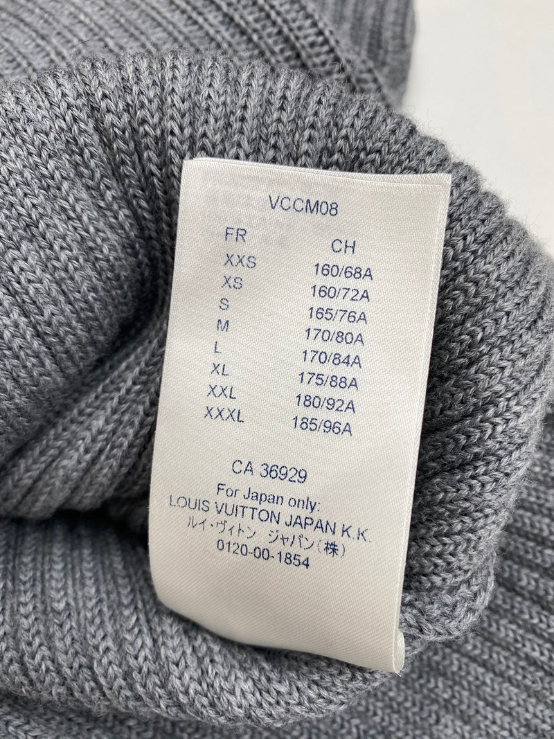 Louis Vuitton Men's Gray Wool Full Jacquard Crewneck – Luxuria & Co.