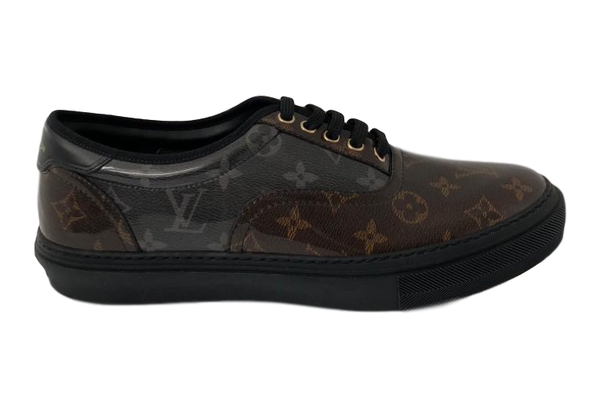 Louis Vuitton Men's Trocadero Slip-On Sneakers Monogram Eclipse Canvas  Black 2073821