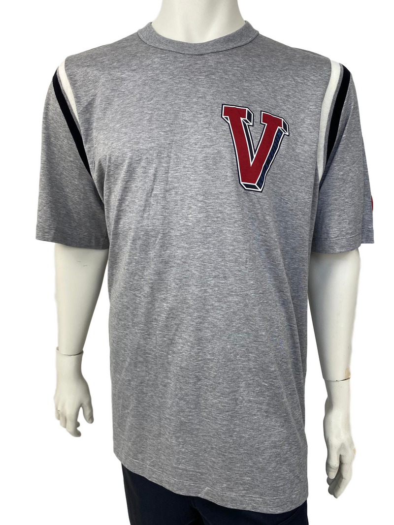 Louis Vuitton Men's Gray Cotton Classic initials T-Shirt