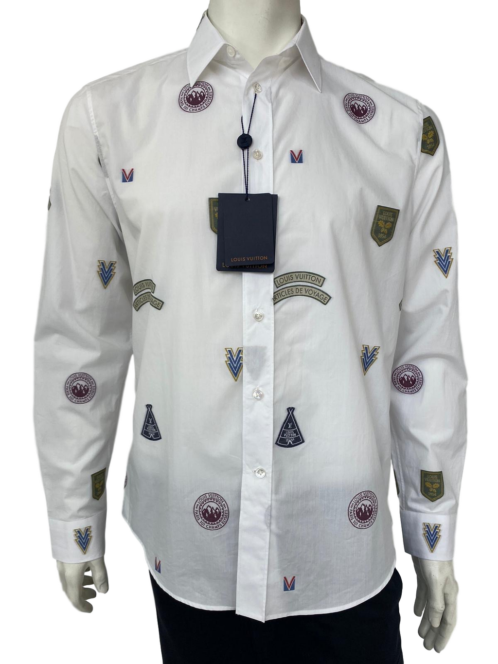 Louis Vuitton White Paint Splatter Print Cotton Regular Fit Shirt XL Louis  Vuitton